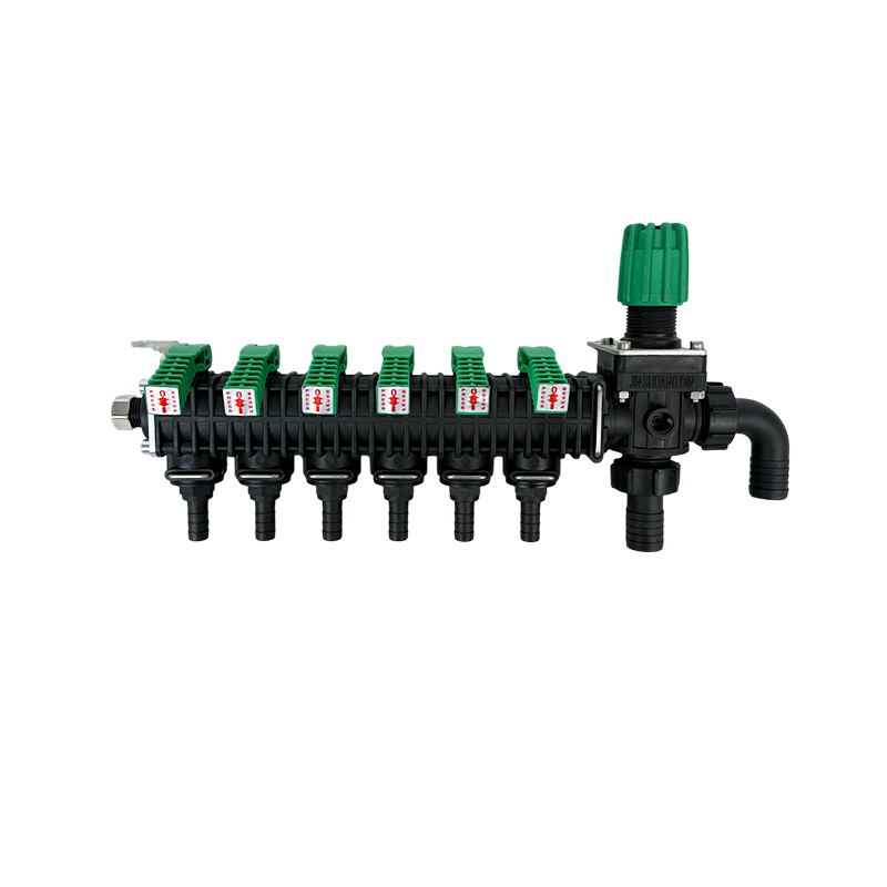 FLQ-120 13 мм скошенный конец, G1/2 6-ходовой разветвитель